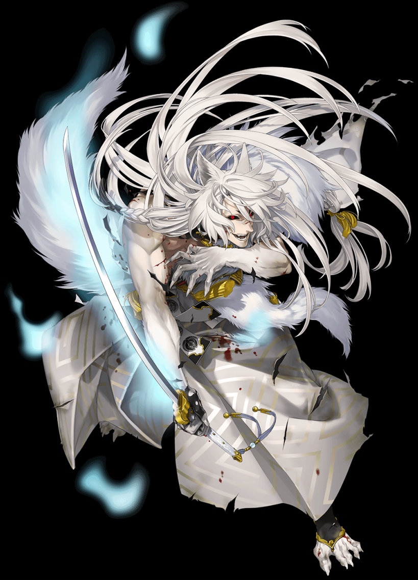 狐球毛绒绒的大尾巴不过真剑立绘还真是吓到我了毛