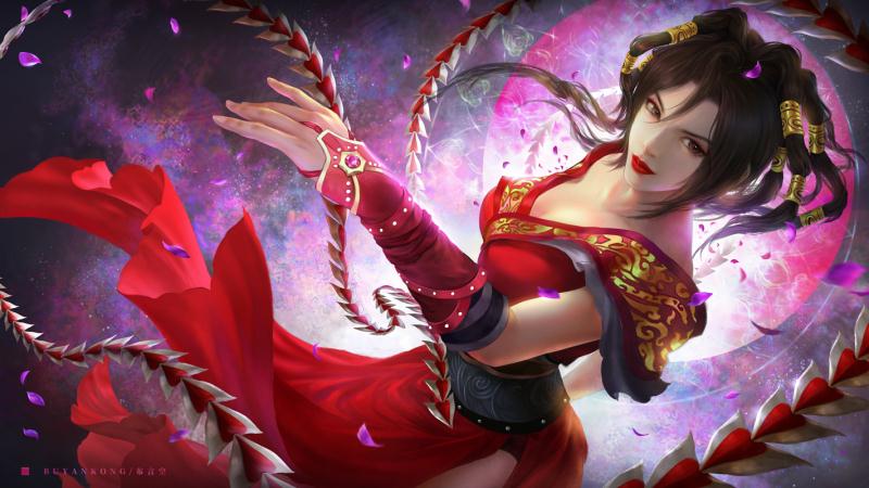 武林第一绝色「赤练」周年应援作品展示_秦时明月世界_九游论坛