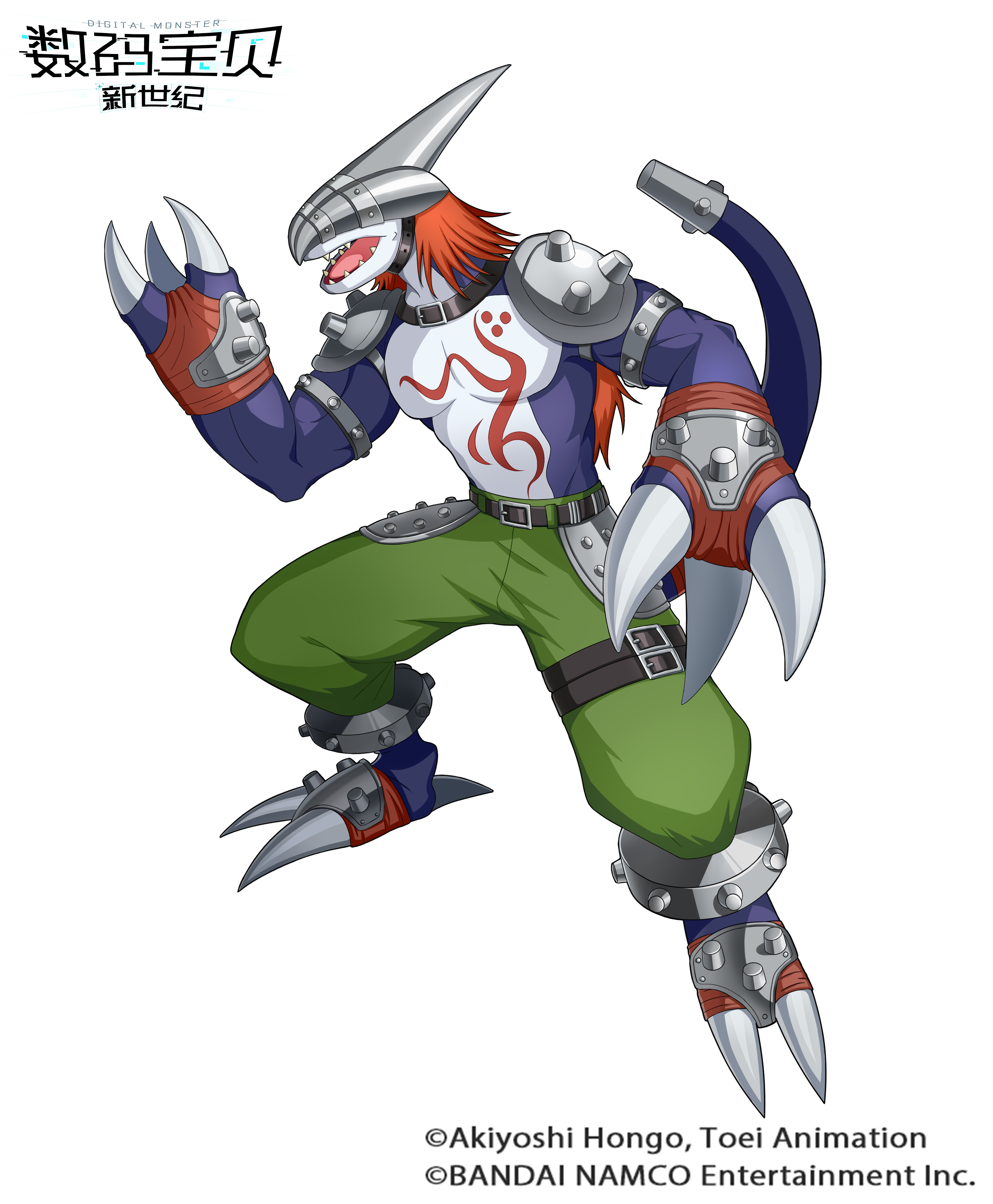 日向薰声优公开,单角龙兽进化体系介.