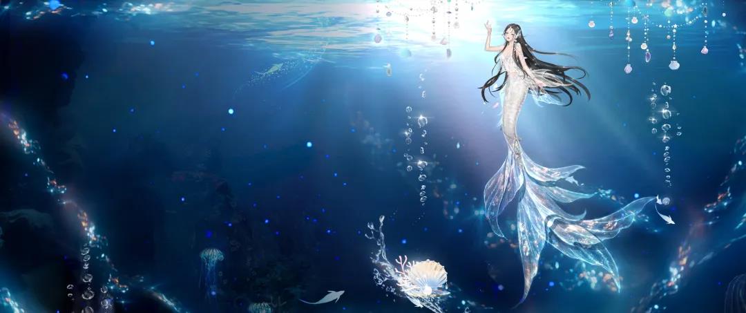 没遇见人鱼王子之前,小人鱼曾不止一次想跃到海面看看 人类世界,却都